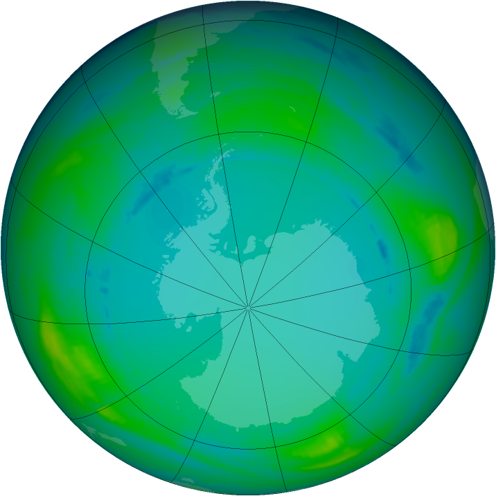 Ozone Map 1987-07-28